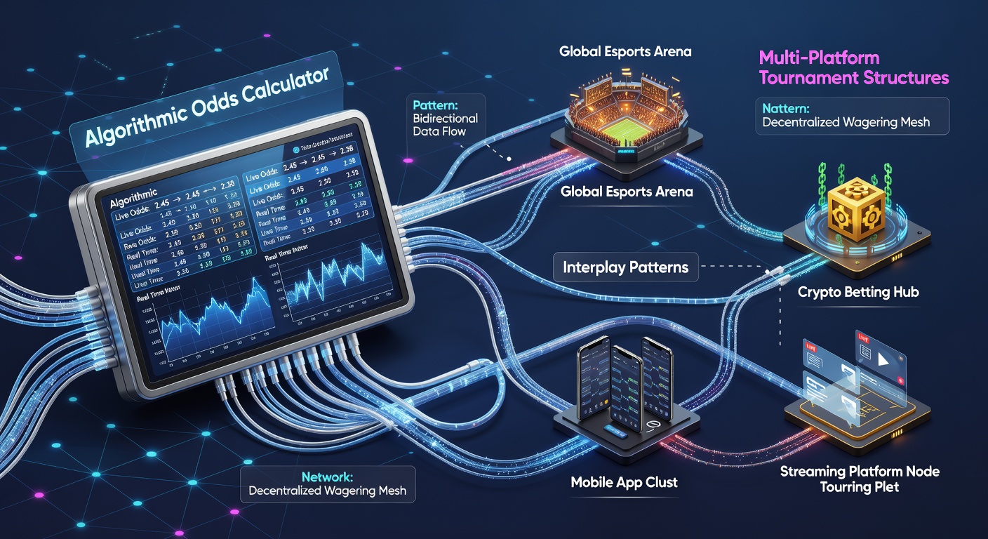 Algorithmic odds calculators processing data across multiple tournament platforms in a digital wagering network