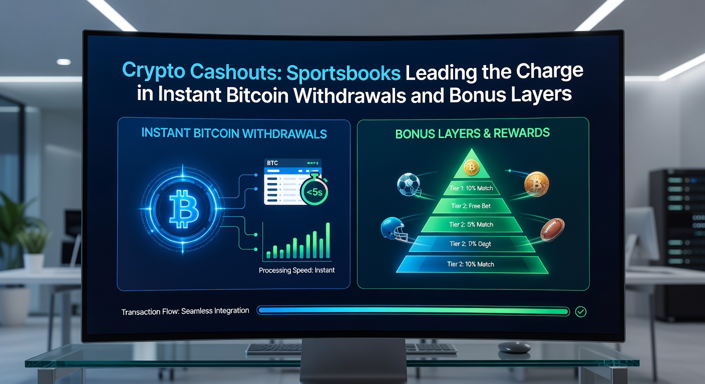 Close-up of a mobile sportsbook app displaying a successful instant Bitcoin withdrawal, featuring bonus notification pop-ups and real-time blockchain verification graphics