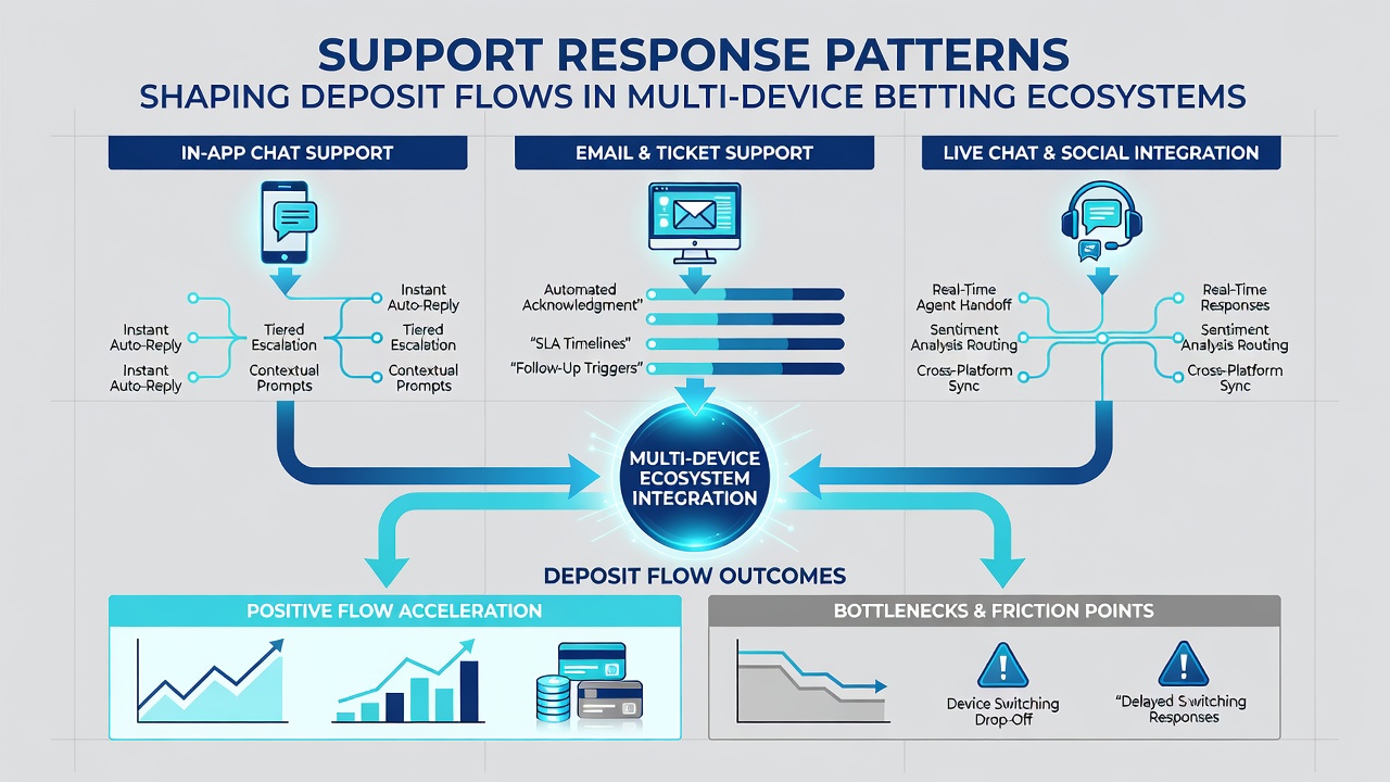 Analysis of deposit flow changes following support interventions in multi-device betting environments