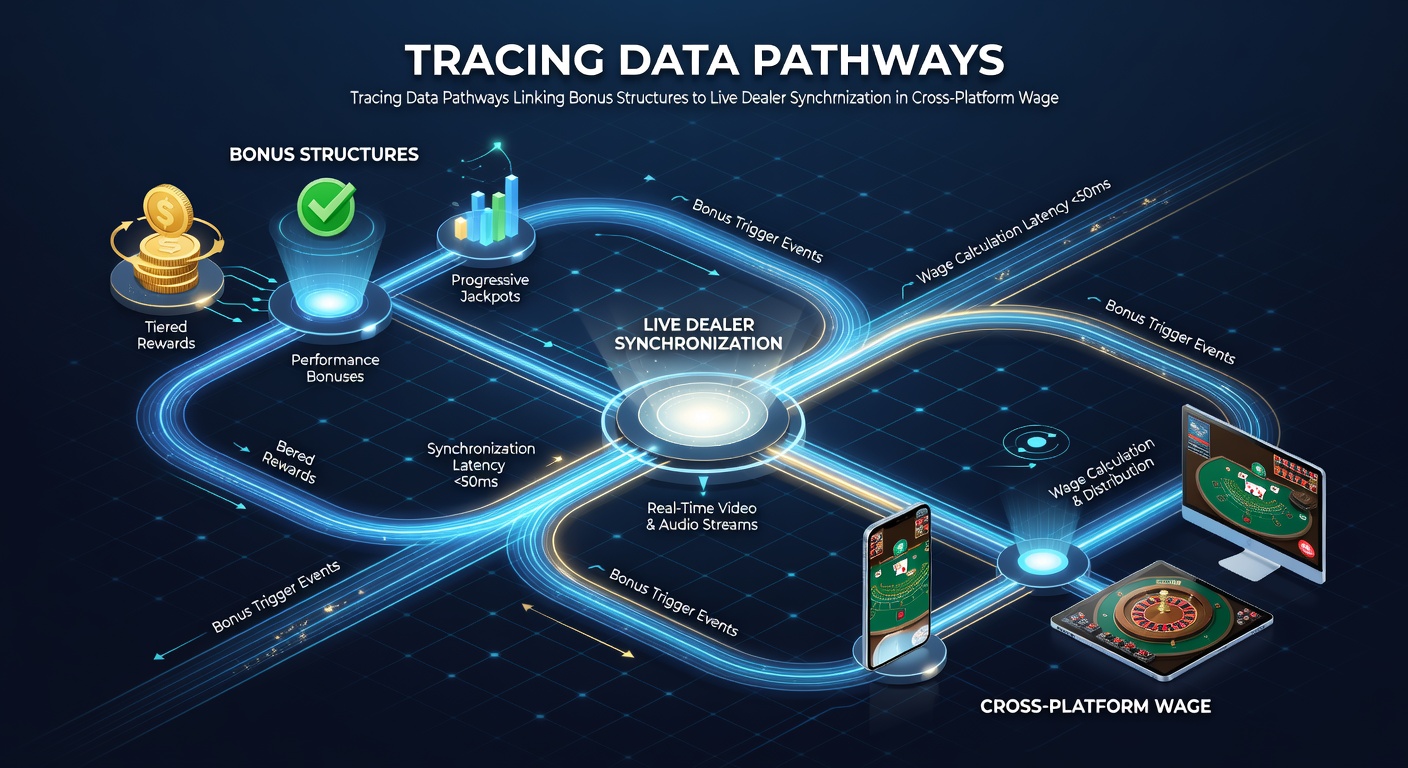 Flowchart illustrating API connections and real-time data synchronization between bonus engines and live dealer tables