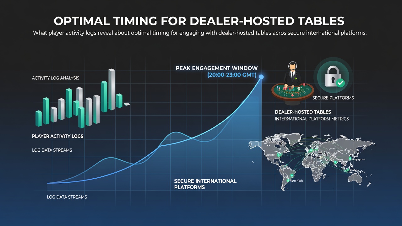Dashboard view of player activity logs highlighting peak engagement windows for live dealer tables on international platforms